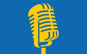 Yellow microphone image Yellow microphone image
