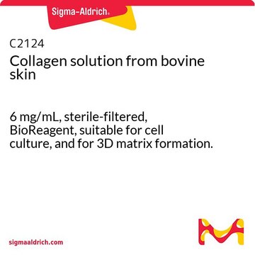Collagen solution from bovine skin 6&#160;mg/mL, sterile-filtered, (suitable for cell culture and for 3D matrix formation), BioReagent