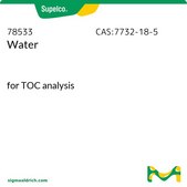 Water for TOC analysis