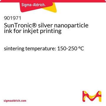 SunTronic® silver nanoparticle ink for inkjet printing sintering temperature: 150-250 °C