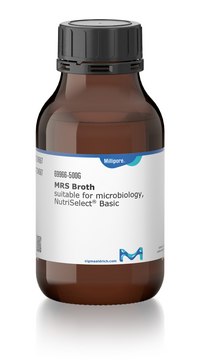 MRS Broth NutriSelect&#174; Basic, powder, for Lactobacillus spp., for Bifidobacterium spp., pack of 500&#160;g