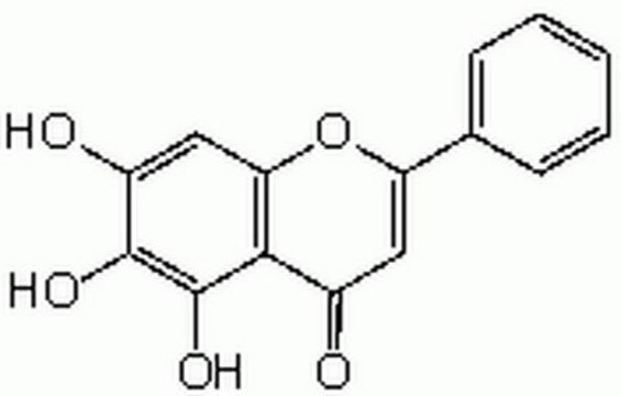 Baicalein A cell-permeable flavone that inhibits the activity of 12-lipoxygenase (IC50= 120 nM) and reverse transcriptase.