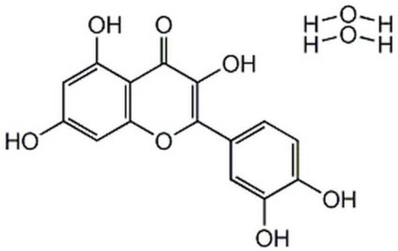 Quercetin, Dihydrate A cell-permeable and reversible inhibitor of PIM1 kinase (IC50 = 43 nM), PI 3-K (IC50 = 3.8 &#181;M) and phospholipase A2 (IC50 = 2 &#181;M).