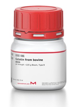 Gelatin from bovine skin gel strength ~225&#160;g Bloom, Type B