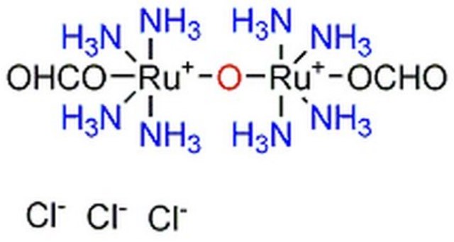 Ru360 Ru360, is a cell-permeable oxygen-bridged dinuclear ruthenium amine complex. Binds to mitochondria with high affinity (Kd = 340 pM) and blocks Ca2+ uptake into mitochondria in vitro (IC50 = 184 pM).
