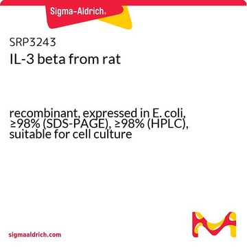 IL-3 beta from rat recombinant, expressed in E. coli, &#8805;98% (SDS-PAGE), &#8805;98% (HPLC), suitable for cell culture