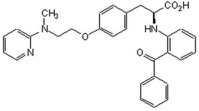 GW1929 A potent, tyrosine-based peroxisome proliferator-activated receptor &#947; (PPAR&#947;) agonist (EC50 = 13 nM for murine receptor and 6.2 nM for human receptor in cell-based transactivation assays).