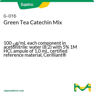 Green Tea Catechin Mix 100&#160;&#956;g/mL each component in acetonitrile: water (8:2) with 5% 1M HCl, ampule of 1.0&#160;mL, certified reference material, Cerilliant&#174;