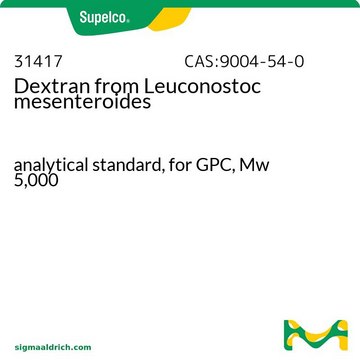 Dextran from Leuconostoc mesenteroides analytical standard, suitable for gel permeation chromatography (GPC), Mw 5,000