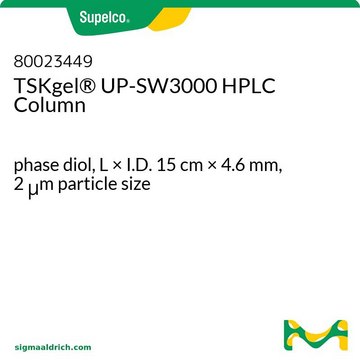 TSKgel® UP-SW3000 HPLC Column phase diol, L × I.D. 15 cm × 4.6 mm, 2 μm particle size