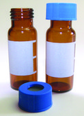 Certified Vial Kit, Low Adsorption (LA), 2 mL, pk of 100 volume 2&#160;mL, amber glass vial (with marking spot), natural PTFE/silicone septa, thread for 9 mm
