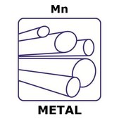 Manganese rod, 50mm, diameter 4.0mm, cast, 99.5%