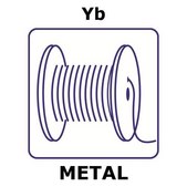 Ytterbium wire, 1.0&#160;mm diameter, length 50 mm, purity 99.9%