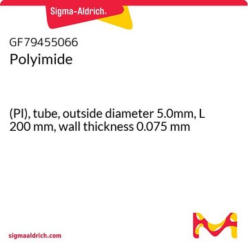 Polyimide (PI), tube, outside diameter 5.0mm, L 200 mm, wall thickness 0.075 mm