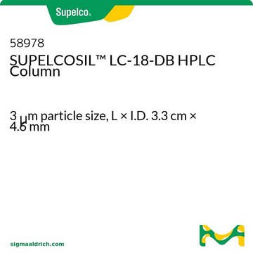 SUPELCOSIL&#8482; LC-18-DB HPLC Column 3&#160;&#956;m particle size, L × I.D. 3.3&#160;cm × 4.6&#160;mm
