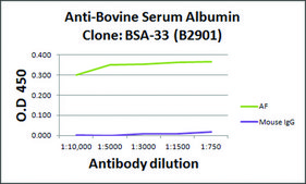 Monoclonal Anti-Bovine Serum Albumin antibody produced in mouse clone BSA-33, ascites fluid