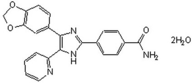 TGF-&#946; RI Kinase Inhibitor VI, SB431542 TGF-&#946; RI Kinase Inhibitor VI, SB431542, CAS 301836-41-9, is a cell-permeable inhibitor of SMAD2 phosphorylation. Inhibits the activity of ALK4 and ALK5 (IC50 = 140 nM and 94 nM, respectively).