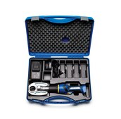 NovaSeal Battery Powered Crimping Tool AC/DC input 220 V / 240 V AC, UK plug, Kit content : crimping tool, 10,8V Li-ion battery, battery charger