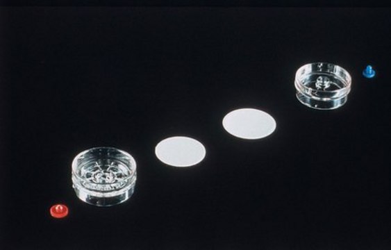 MCE Membrane Filter, 0.8 μm Pore Size MF-Millipore™, filter diam. 37 mm, hydrophilic, white, gridded, for aerosol monitoring