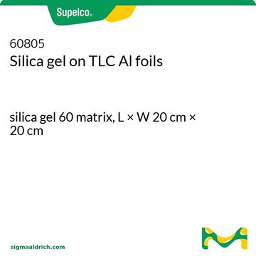 Silica gel on TLC Al foils silica gel 60 matrix, L × W 20 cm × 20 cm