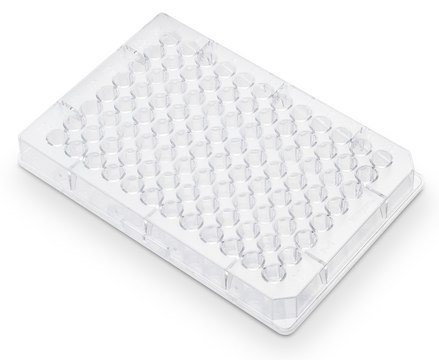 Multiscreen® 96 well Plate, solid bottom U-bottom clear polystyrene plate, non-sterile, pkg of 100 plates