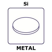 Silicon disks, 15.9mm, thickness 0.38mm, single crystal, n-type, 100%