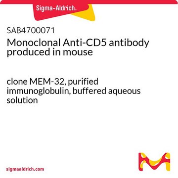 Monoclonal Anti-CD5 antibody produced in mouse clone MEM-32, purified immunoglobulin, buffered aqueous solution