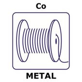Cobalt wire reel, 2m, diameter 0.1mm, hard, 99.99+%