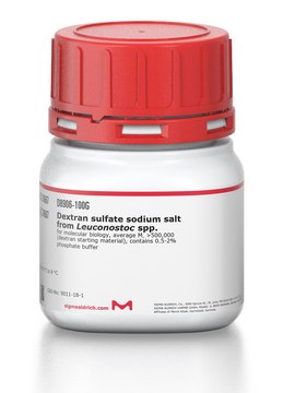 Dextran sulfate sodium salt from Leuconostoc spp. Molecular Biology, average Mw &gt;500,000 (dextran starting material), contains 0.5-2% phosphate buffer