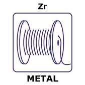 Zirconium sponge, 100g, max. size 25mm, 99.2%
