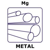 Magnesium rod, 1.6&#160;mm diameter, length 1000 mm, purity 99.9%