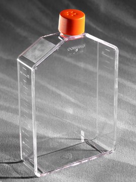 Corning&#174; cell culture flasks surface area 225&#160;cm2, angled neck, cap (vented), rectangular flask