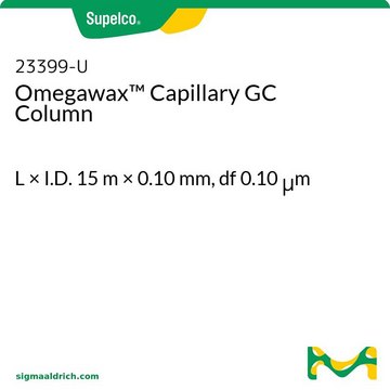 Omegawax Capillary GC Column L × I.D. 15&#160;m × 0.10&#160;mm, df 0.10&#160;&#956;m
