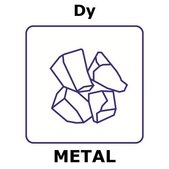 Dysprosium lump, 25&#160;mm max. lump size, weight 100&#160;g, purity 99%
