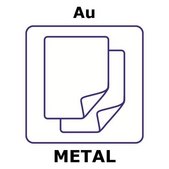 Gold microfoil, disks, 10mm, thinness 0.05&#956;m, specific density 101.3&#956;g/cm2, permanent mylar 3.5&#956;m support, 99.99+%
