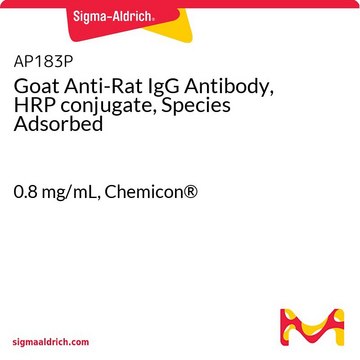 Goat Anti-Rat IgG Antibody, HRP conjugate, Species Adsorbed 0.8&#160;mg/mL, Chemicon&#174;