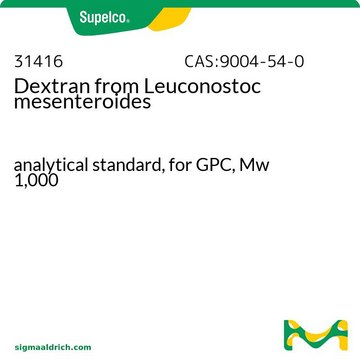 Dextran from Leuconostoc mesenteroides analytical standard, Mw 1,000