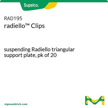 radiello&#8482; Clips suspending Radiello triangular support plate, pk of 20