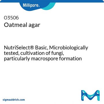 Oatmeal agar NutriSelect&#174; Basic, powder, for yeasts, for molds, for fungi, pack of 250&#160;g, pack of 1&#160;kg