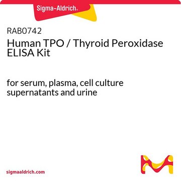 Human TPO / Thyroid Peroxidase ELISA Kit for serum, plasma, cell culture supernatants and urine