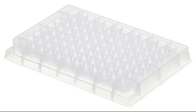Nunc&#174; MicroWell&#8482; 96 well polypropylene plates 96 well plate, polypropylene, natural, V-bottom, 500uL/well, non sterile, 120/cs
