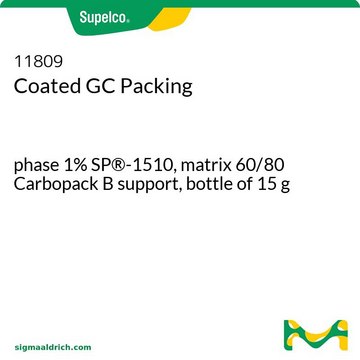 Coated GC Packing phase 1% SP&#174;-1510, matrix 60/80 Carbopack B support, bottle of 15&#160;g
