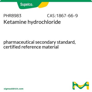 Ketamine hydrochloride pharmaceutical secondary standard, certified reference material