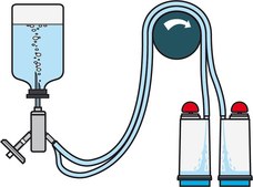 Steritest® NEO Device For liquids in small vials., Blue base canister with a vented double needle for small vials with septa., pkg of 10 blisters per box, Single packed