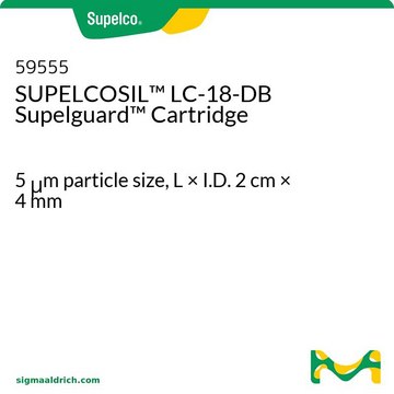 SUPELCOSIL&#8482; LC-18-DB Supelguard Cartridge 5&#160;&#956;m particle size, L × I.D. 2&#160;cm × 4&#160;mm