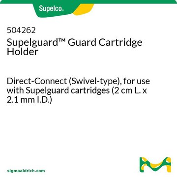 Supelguard Guard Cartridge Holder Direct-Connect (Swivel-type), for use with Supelguard cartridges (2 cm L. x 2.1 mm I.D.)