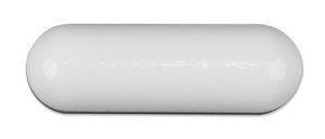 Magnetic Stir Bar PTFE, Smooth, diam. × L 25&#160;mm × 8&#160;mm, pkg of 10&#160;ea, white