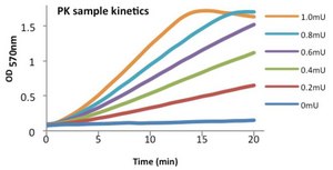Pyruvate Kinase from rabbit muscle Type II, ammonium sulfate suspension, 350-600&#160;units/mg protein