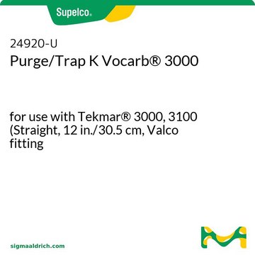 Purge/Trap K Vocarb&#174; 3000 for use with Tekmar&#174; 3000, 3100 (Straight, 12 in./30.5 cm, Valco fitting