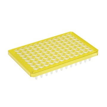 Eppendorf twin.tec&#174; PCR Plates 96 semi skirted, maximum volume 250&#160;&#956;L, yellow, pkg of 25&#160;ea